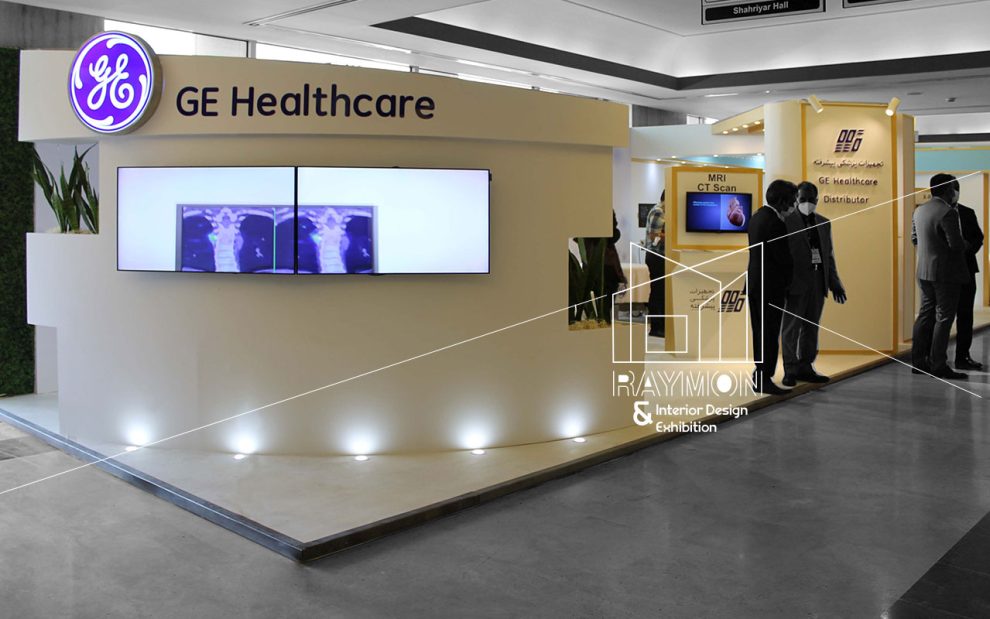 غرفه شرکت تجهیزات پزشکی پیشرفته (GE) سال 1401 | طراحی شرکت رایمون