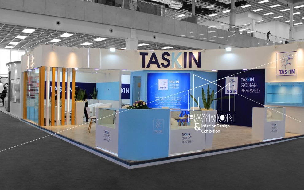 طراحی و ساخت غرفه نمایشگاهی برای شرکت تسکین