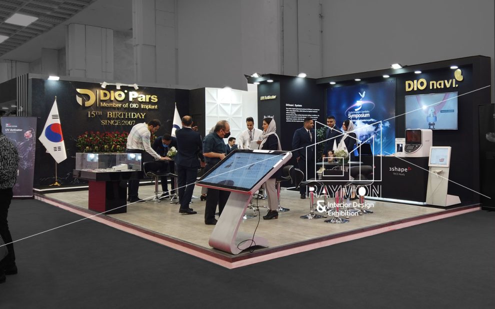 غرفه شرکت دایو پارس سال 1401 | طراحی شرکت رایمون