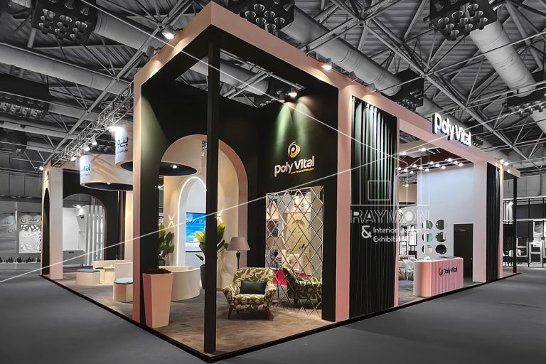 baftine طراحی و ساخت غرفه شرکت بافتینه سال 1403