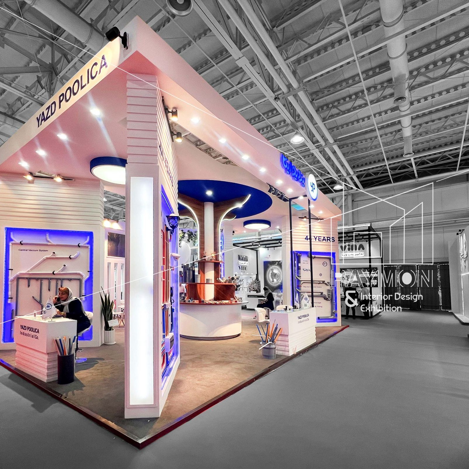 طراحی و ساخت غرفه یزد پولیکا سال 1403