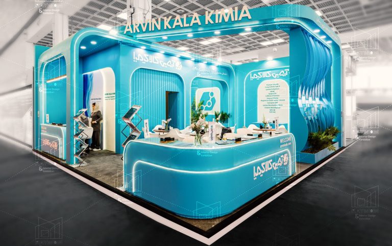 طراحی و ساخت غرفه آروین کالا کیمیا سال 1404