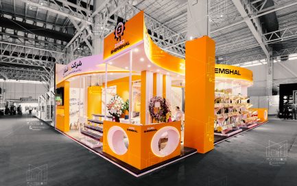 طراحی و ساخت غرفه زرد شمشال سال 1404