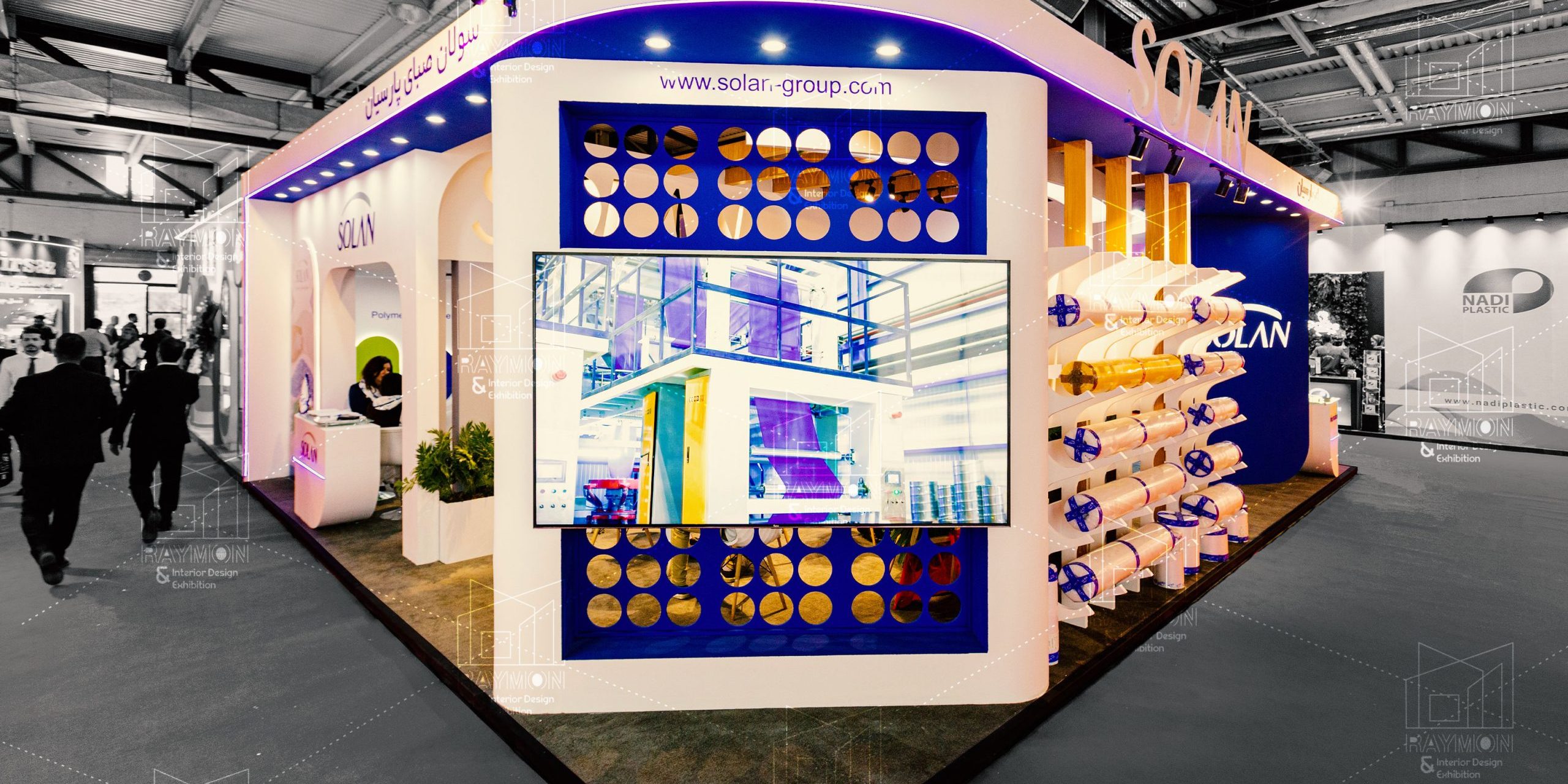 طراحی و ساخت غرفه سولان صبا سال 1404