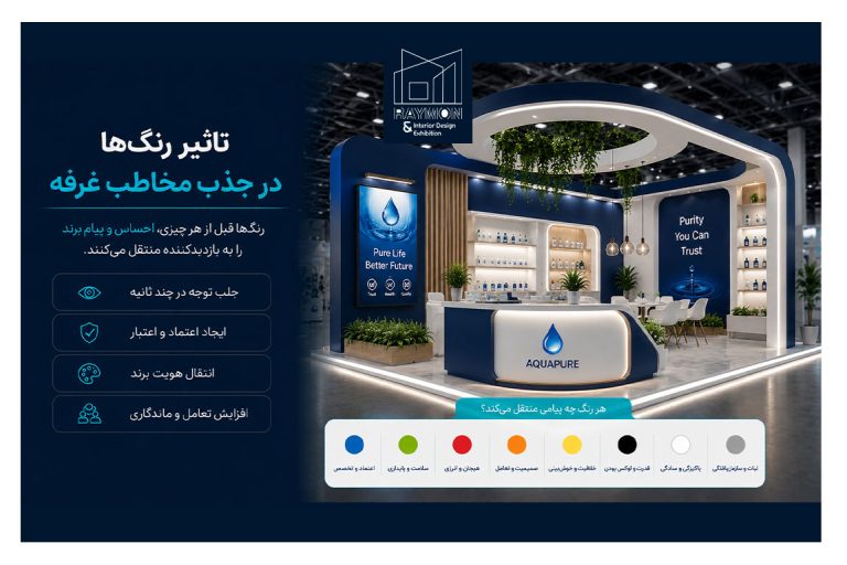 تاثیر رنگها در جذب مخاطب غرفه نمایشگاهی تاثیر رنگها در جذب مخاطب غرفه نمایشگاهی